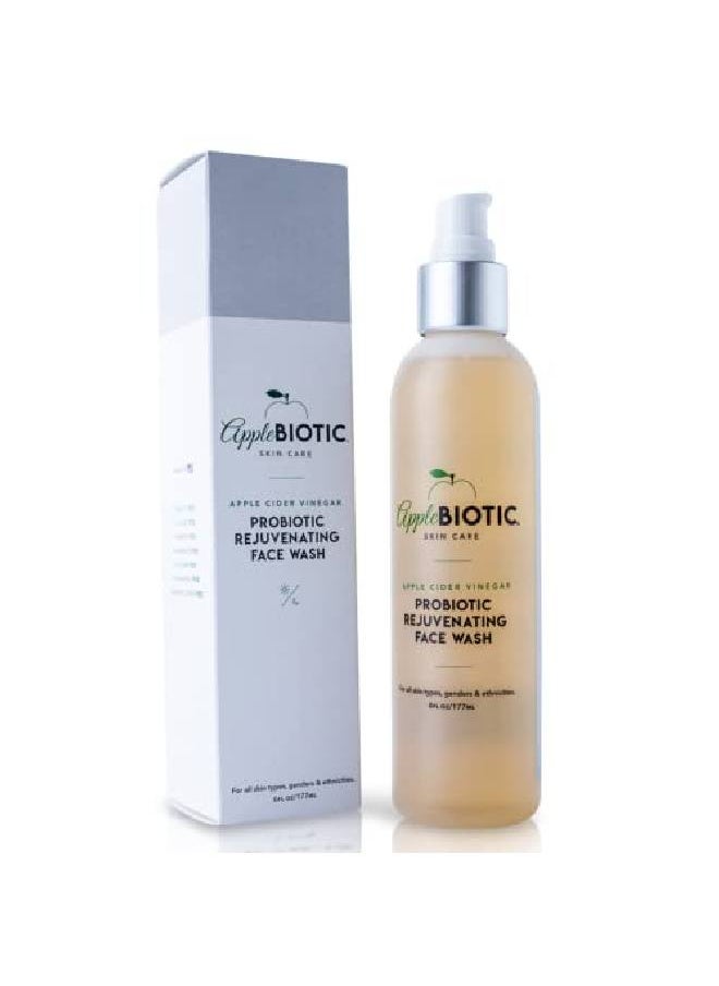 AppleBiotic Apple Cider Vinegar Natural Face Wash: Exfoliating Gel Foaming Facial Cleanser For Men Women Teens And All Skin Types Cleanses Oily Skin Calms Acne Breakouts And Removes Makeup 6Oz  - Image 2