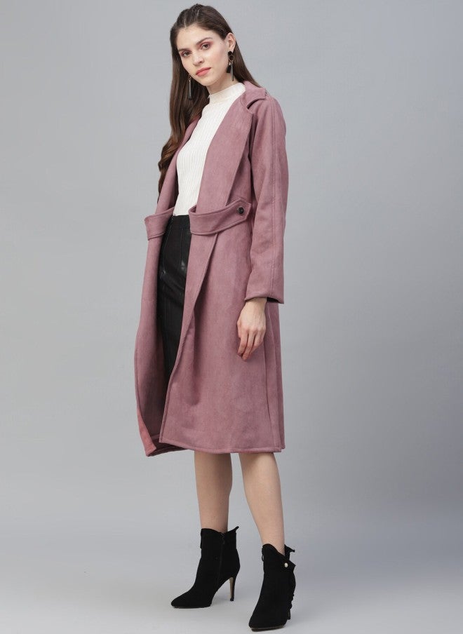 Athena معطف سويدي موف سادة للنساء - Image 3