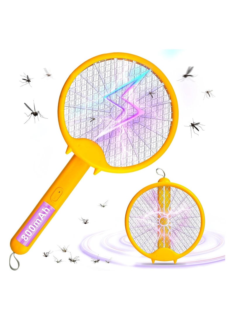 KASTWAVE Foldable Electric Mosquito Swatter, USB Rechargeable Electric Fly Swatter  with UV Light, 3 Layers Mesh Mosquito Swatter for Kitchen Home Indoor Camping Pest  - Image 1
