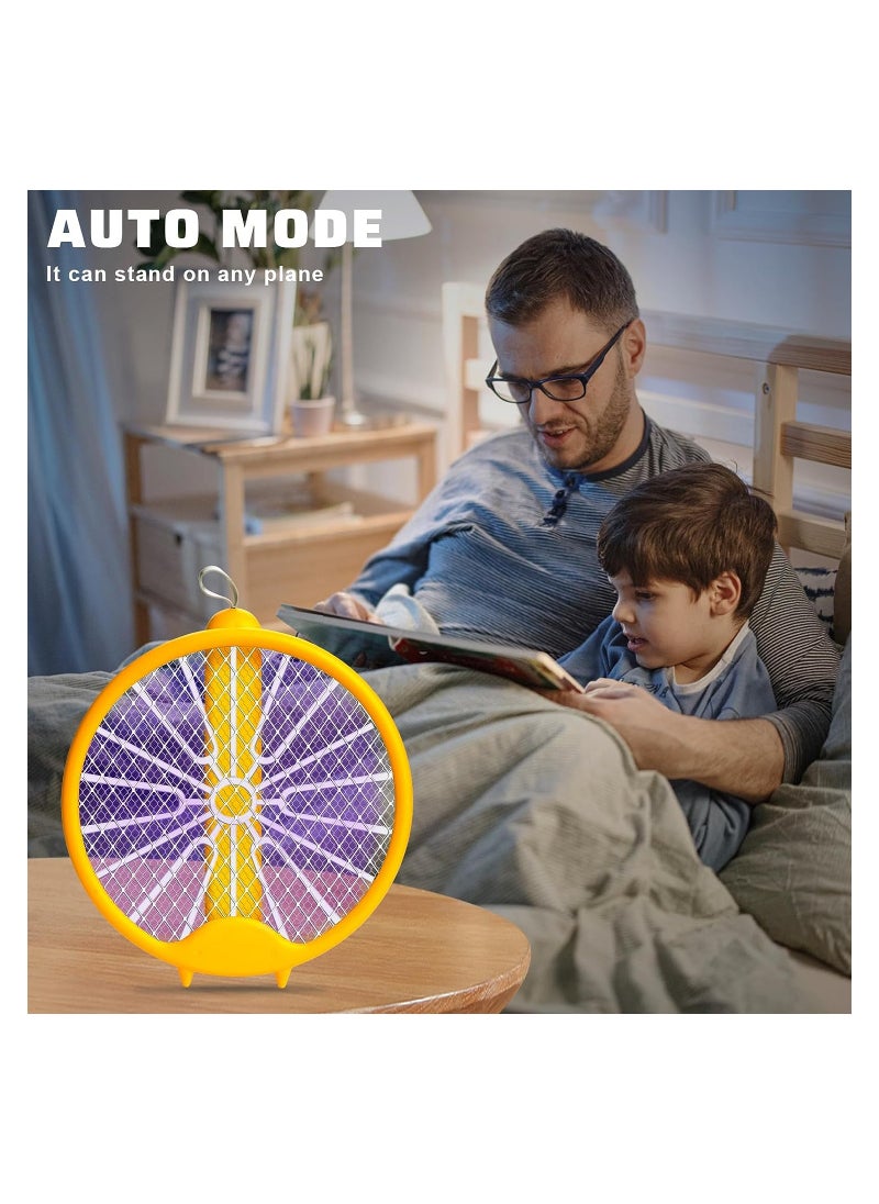 KASTWAVE Foldable Electric Mosquito Swatter, USB Rechargeable Electric Fly Swatter  with UV Light, 3 Layers Mesh Mosquito Swatter for Kitchen Home Indoor Camping Pest  - Image 5