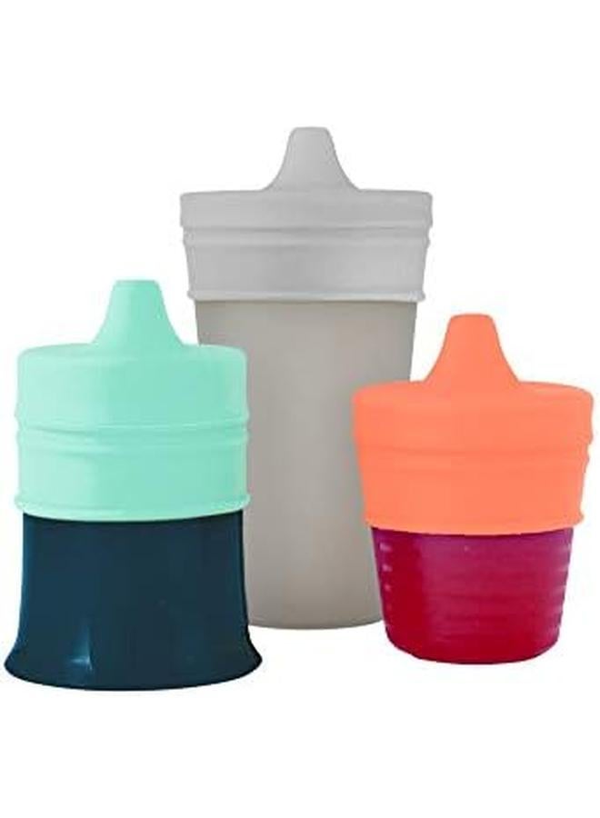بون أغطية فوهة شرب من السيليكون قابلة للتمدد وقابلة لإعادة الاستخدام مع حاويات للأولاد - Image 2