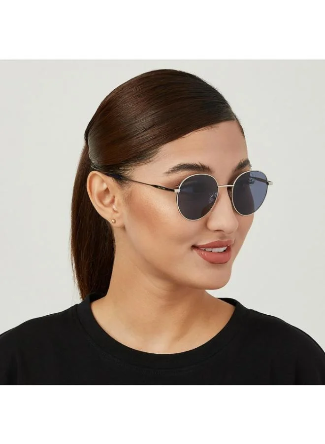 30Sundays TURN AROUND Unisex Blue Sunglasses - Frame Material: Metal - Lens Color: Blue- Frame Color: Silver - Full Rim