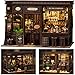 ISSEVE Book Nook Kit DIY Miniature House Kit for Adults Teens and Beginners Corner Tavern Dollhouse Booknook Tiny House Bookshelf Decor 3D Wooden Puzzle Gifts for Friends Family Corner Tavern - Image 2