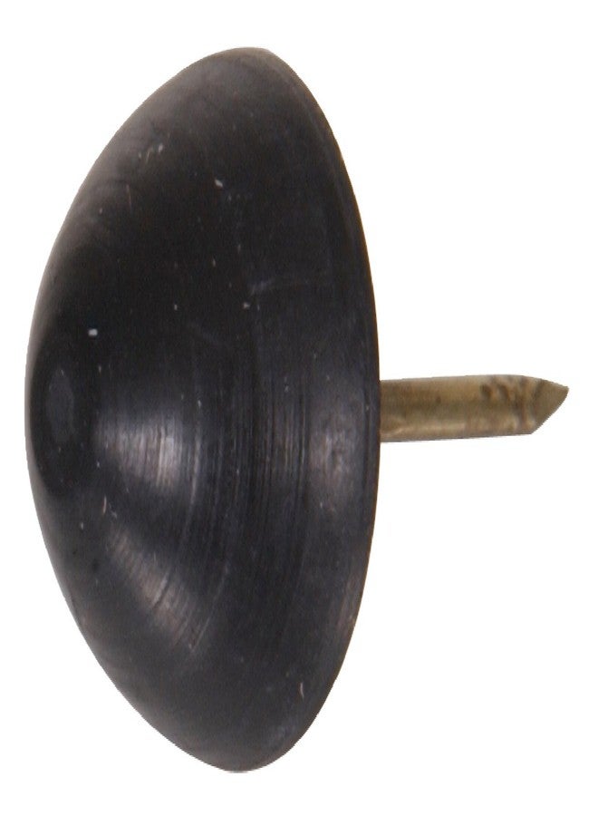 Hillman The Hillman Group 57182 5/8-Inch Rubber Tack Bumper, Black, 10-Pack