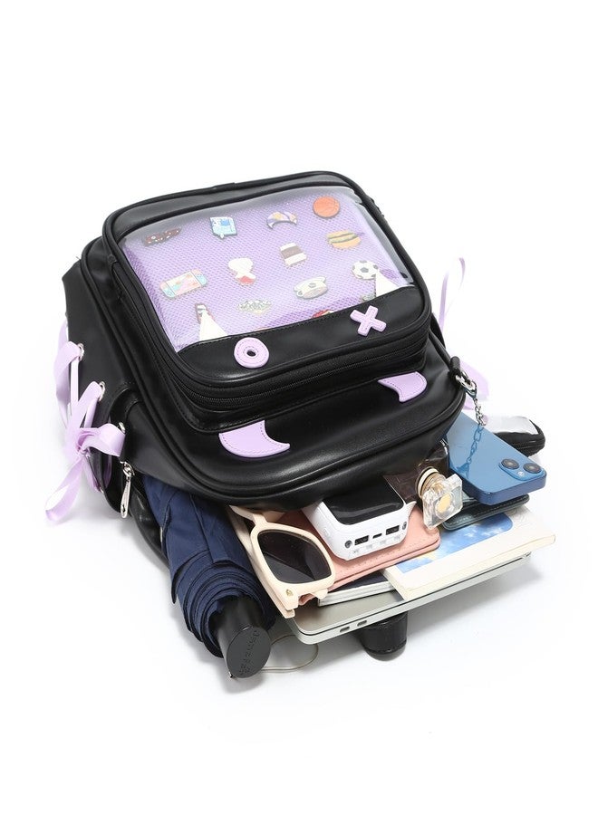 CHERRY SAUCE Halloween Purse Terror Sling Ita Bag Crossbody Bags PU Leather Backpack Shoulder Bag - Image 4