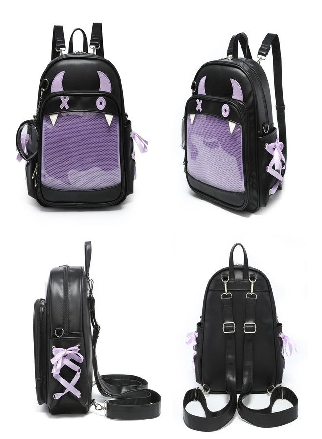 CHERRY SAUCE Halloween Purse Terror Sling Ita Bag Crossbody Bags PU Leather Backpack Shoulder Bag - Image 5