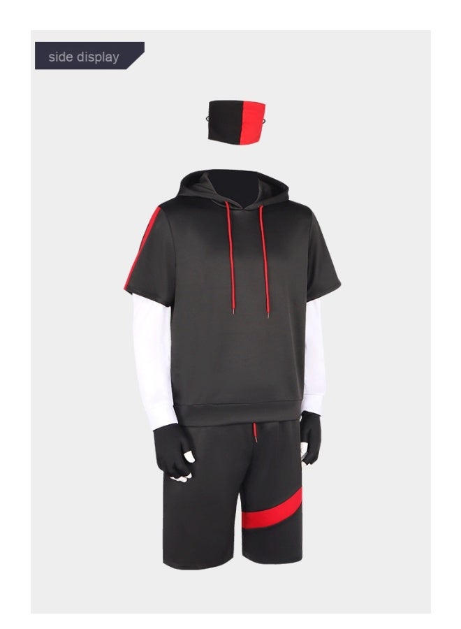 Fortnite Game Ikonik Cos Clothing Game Skin Hoodie Cosplay Halloween Costume Playwear - Image 3