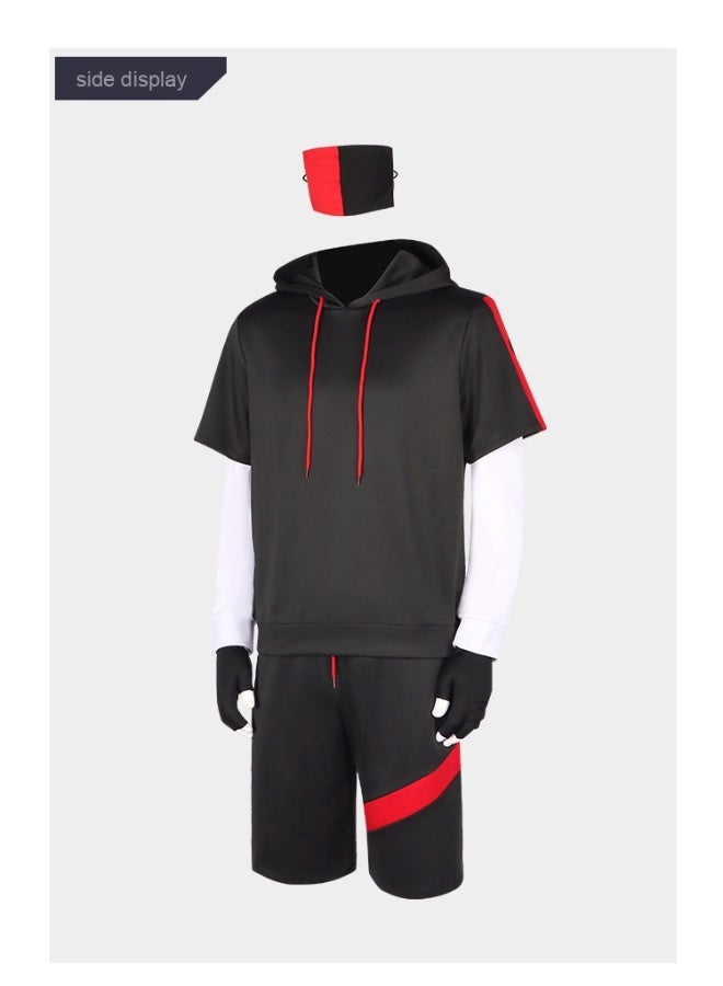 Fortnite Game Ikonik Cos Clothing Game Skin Hoodie Cosplay Halloween Costume Playwear - Image 2
