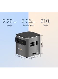 Datazone Smart Mini Portable 1080P HD Projector with Wi-Fi, 2100 Lumen Portable Projector, Built-in Speaker Movie Projector 100 Inch Picture, 1.5-Hour Video Playtime Works with iPhone Airplay  - Image 5