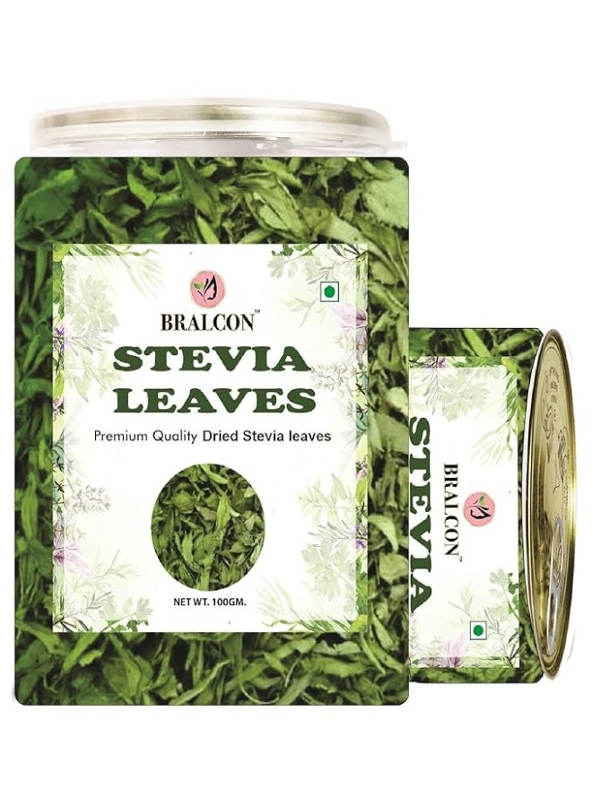 BRALCON Sugarfree Sweetener - 100% Pure Stevia Leaves Extract - Natural Stevia Dry Leaves 100gm |Sugar Free/Zero Calorie Leaves/Sugar free sweetener Extract - Image 1