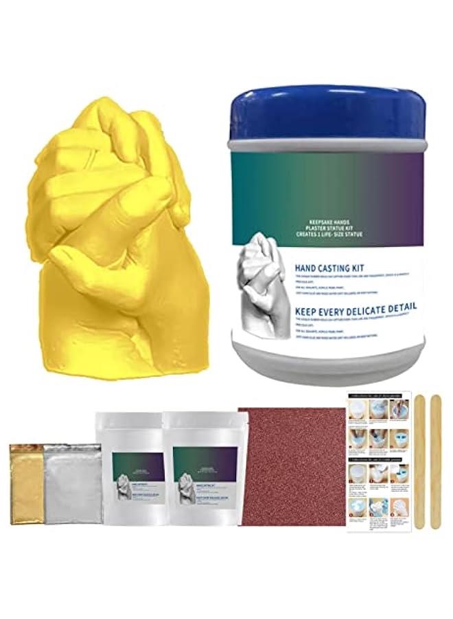 Hand Casting Kit for Couples,Hand Mold Casting Kit Anniversary, Sculpture Molding, Hand Molding Kit. Hand Holding Craft for Couples,Adult  Child,Family,Friends,Anniversary,Wedding  Couples - Image 1