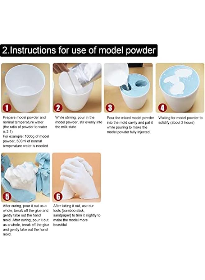 Hand Casting Kit for Couples,Hand Mold Casting Kit Anniversary, Sculpture Molding, Hand Molding Kit. Hand Holding Craft for Couples,Adult  Child,Family,Friends,Anniversary,Wedding  Couples - Image 3