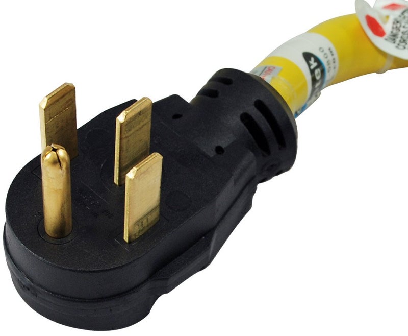 Conntek كونتيك 14335 محول بطول 1.5 قدم 50 أمبير 14-50P قابس ذكر إلى L14-30R 30 أمبير 125/250 فولت موصل أنثوي قفل، أسود - Image 3