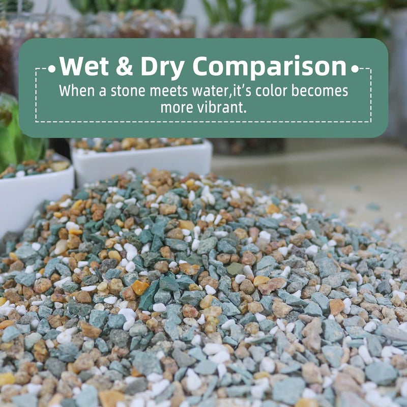 CJGQ 18lb Mix Rocks for Plants in Door -Mix Perlite,Maifanitum Stones,Zeolites Rocks for Bonsai Succulent Cactus Potting Soil and Vase Fillers, Fairy Gardening,Top Dressing - Image 4