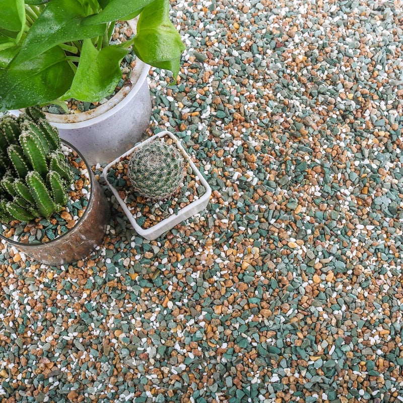 CJGQ 18lb Mix Rocks for Plants in Door -Mix Perlite,Maifanitum Stones,Zeolites Rocks for Bonsai Succulent Cactus Potting Soil and Vase Fillers, Fairy Gardening,Top Dressing - Image 1