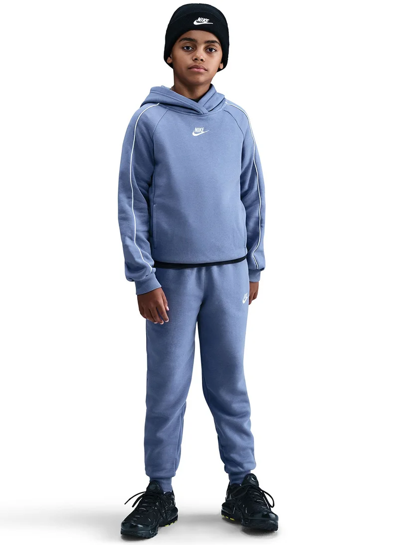 نايكي بدلة رياضية بغطاء رأس من الصوف لنادي الأطفال