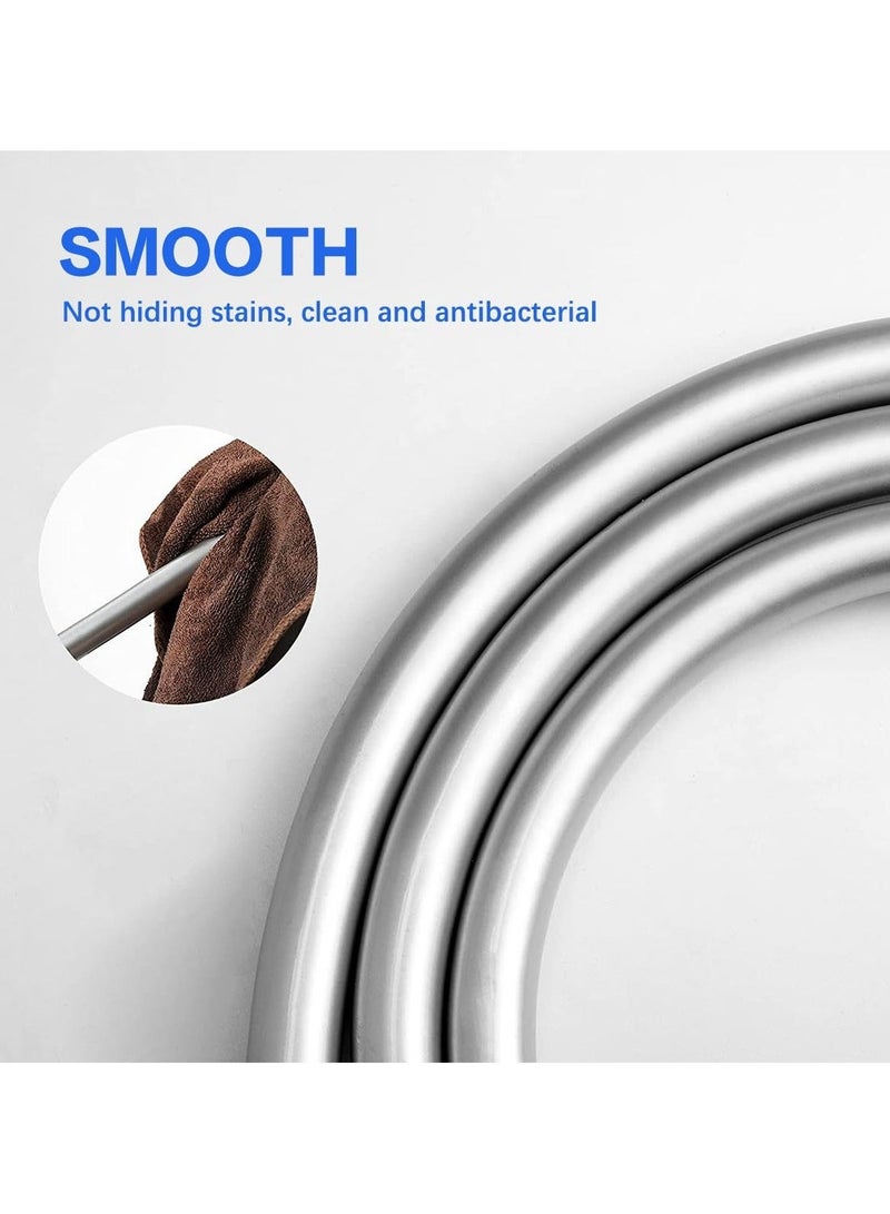 هاهاهاي خرطومان دش من البلاستيك المرن خرطوم دش يدوي مرن 59 بوصة خرطوم بديل للدش اليدوي طويل جدًا - Image 2