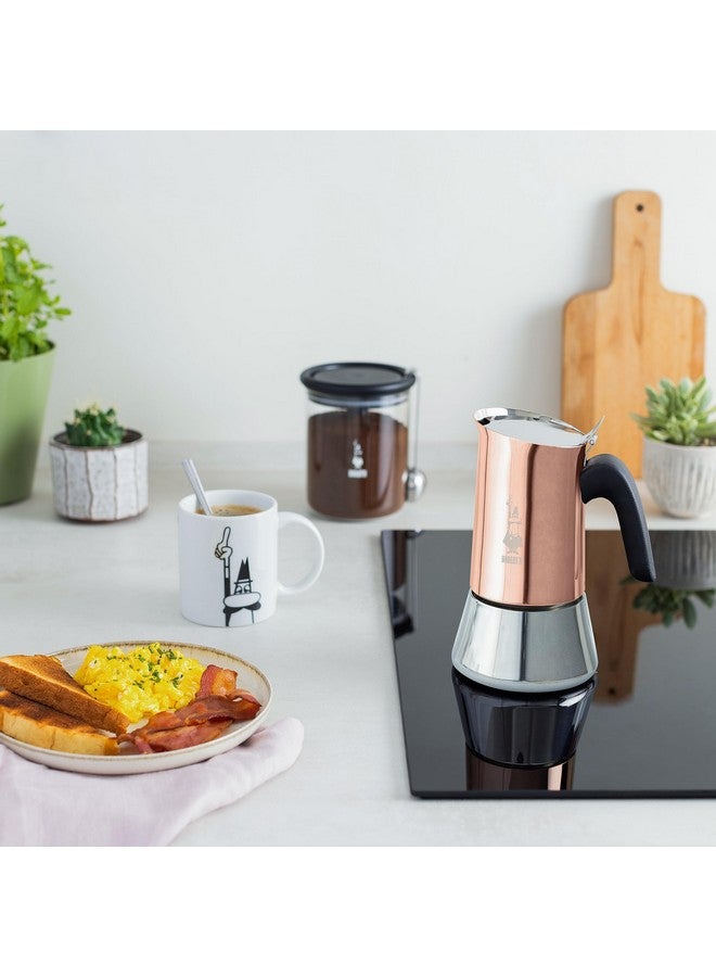 BIALeTTI Bialetti - New Venus Induction, Stovetop Coffee Maker, Suitable for all Types of Hobs, 18/10 Steel, 4 Cups (5.7 Oz), Aluminum, Copper  - Image 3