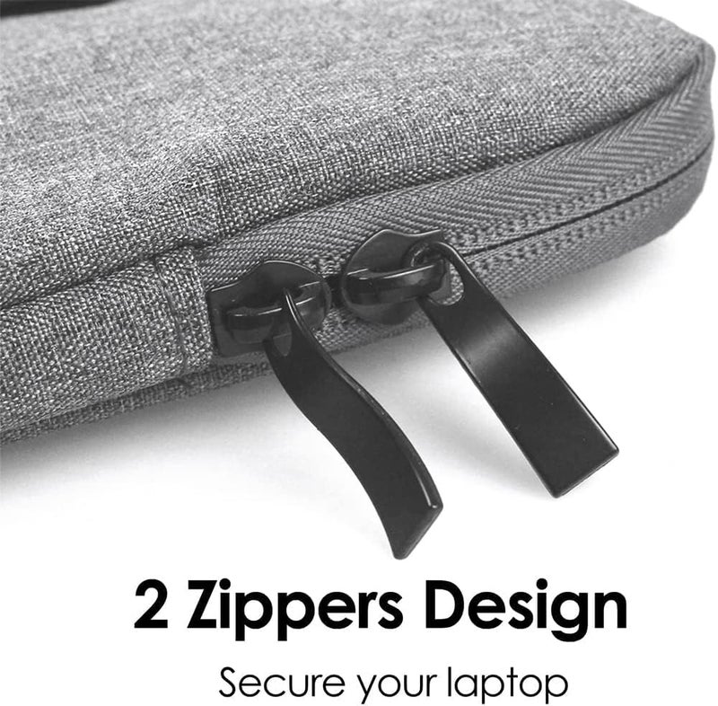 أكس سبرينج حقيبة حماية للكمبيوتر المحمول من نوع X Spring 15.6، مقاومة للماء وذات تصميم نحيف، مزودة بحشوة وسحاب آمن، خفيفة الوزن ومتينة، مثالية للاستخدام في المكتب أو المدرسة أو الرحلات العملية. - Image 2