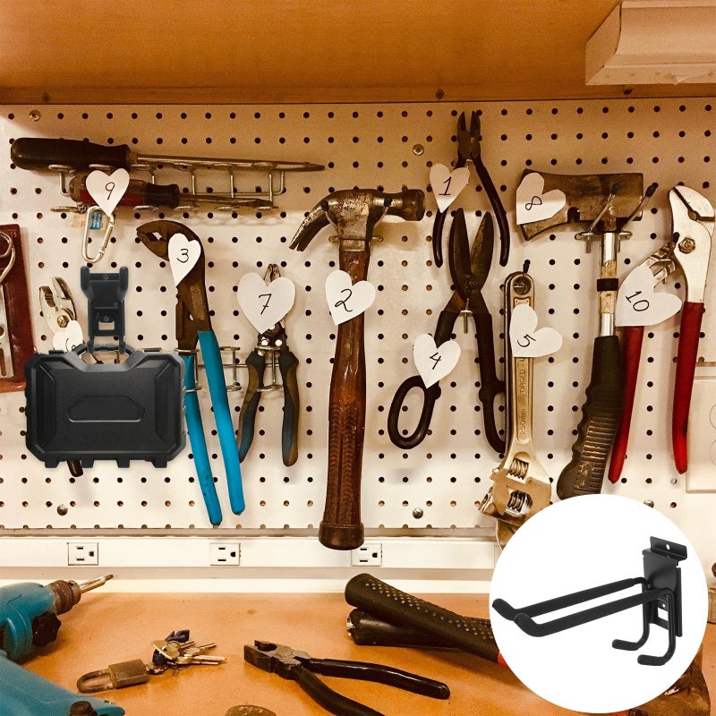 Heavy Duty Plastic Garage Storage Hook Wall Mounted Organizer For Garden Tools Bike Hanging - Image 4