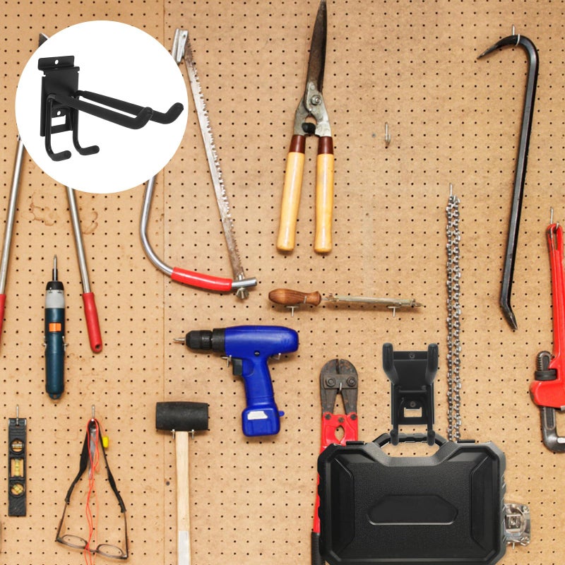 Heavy Duty Plastic Garage Storage Hook Wall Mounted Organizer For Garden Tools Bike Hanging - Image 5