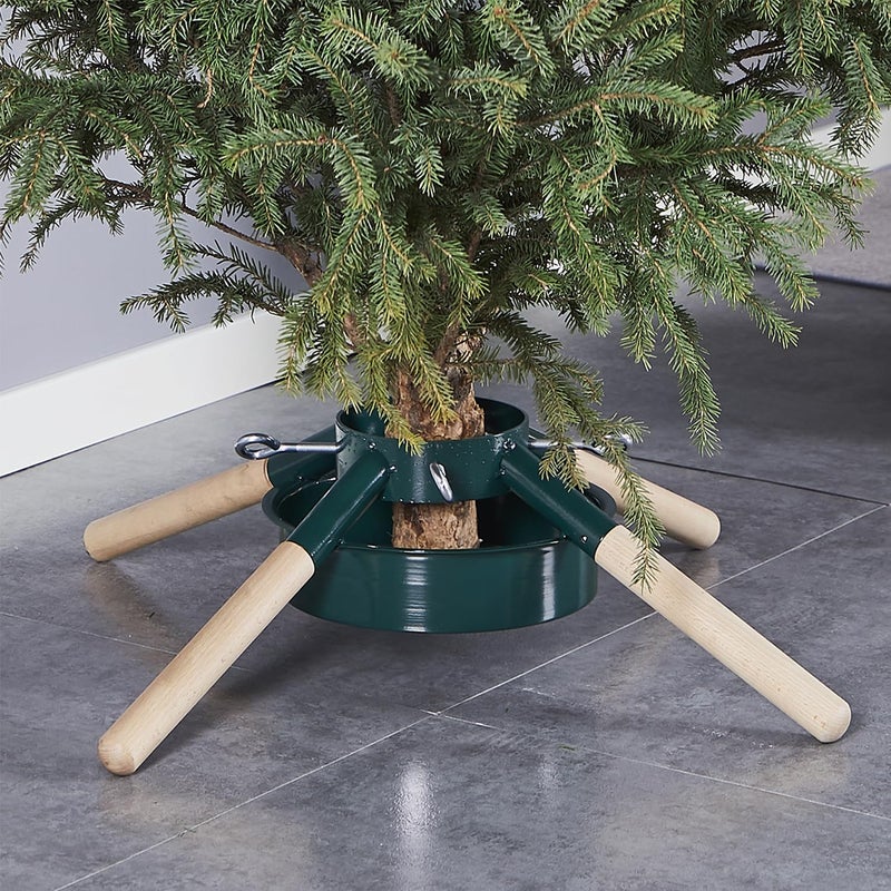 Blissun Blissun Christmas Tree Stand Christmas Tree Holder Xmas Tree Base Stand for Real Trees Fits up to 8FT Real Trees Green 