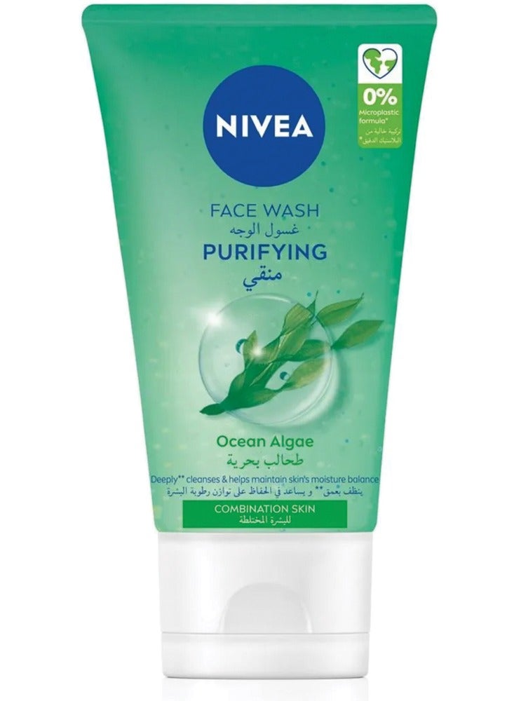 Nivea Face Wash,Purifying,Ocean Algae 150ml