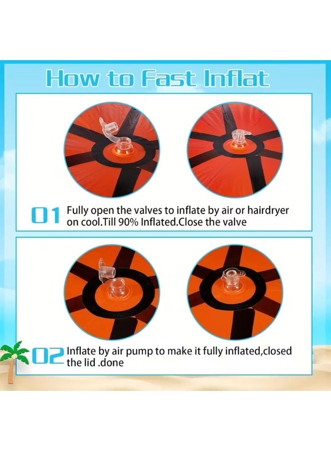 Goolsky Mini Inflatable Basketball for Outdoor Sports, Summer Swimming Pool & Beach Floating Accessories, ZSY, Poolside Activities, Playful Design, Durable Sports Gear, Beach Games, Compact Design, Sturdy Construction, Sports Enthusiasts, Challenging Play, Lightweight Gear, Gym Equipment, Outdoor Sports Gift, Durable Sports Gear | Casual Athletic Look | Fabric Construction Play, LED Arcade/PC/Mobile Indoor Outdoor Golf Training Drones Gear, Multisport - Image 5