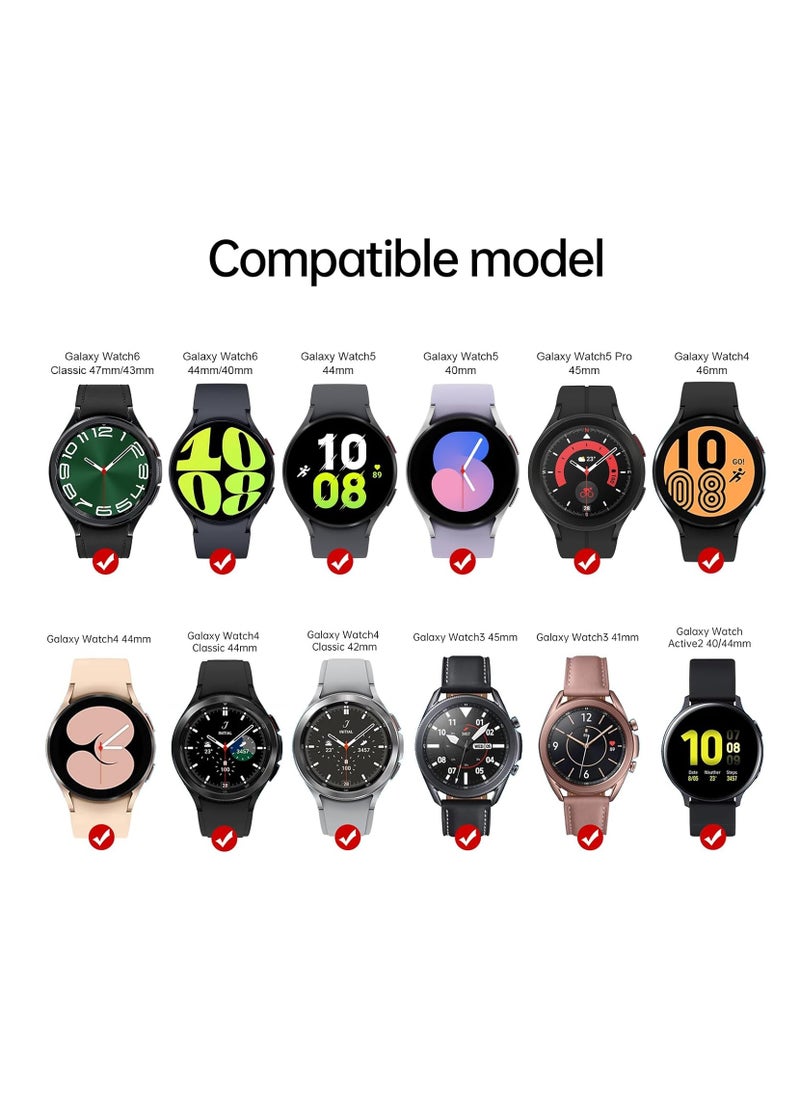 Excefore - Portable Galaxy Watch Charger, USB Type-C Portable Charger for Samsung Galaxy Watch6/5/5Pro/4/4Classic/Active2 Wireless Smart Watch Accessories Rotatable Dual Charging Mode Adapter - Image 1