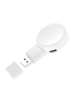 Portable Galaxy Watch Charger, USB Type-C Portable Charger for Samsung Galaxy Watch6/5/5Pro/4/4Classic/Active2 Wireless Smart Watch Accessories Rotatable Dual Charging Mode Adapter