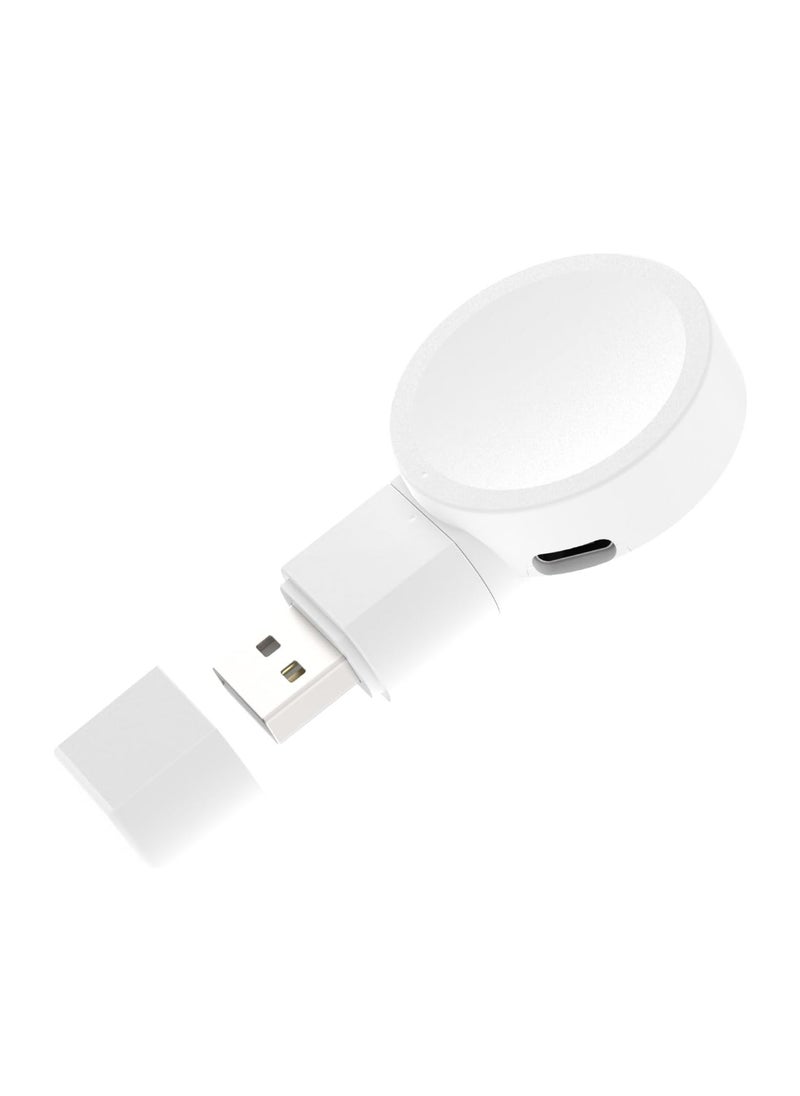 Excefore - Portable Galaxy Watch Charger, USB Type-C Portable Charger for Samsung Galaxy Watch6/5/5Pro/4/4Classic/Active2 Wireless Smart Watch Accessories Rotatable Dual Charging Mode Adapter - Image 1