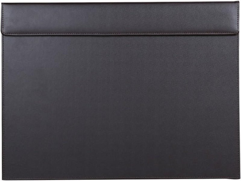 KINGFOM 18''x14'' Large Rectangle A3 Desk Writing & Drawing Desk Pad &Board Table Protector Mat with Paper Clip on Top Brown - Image 1