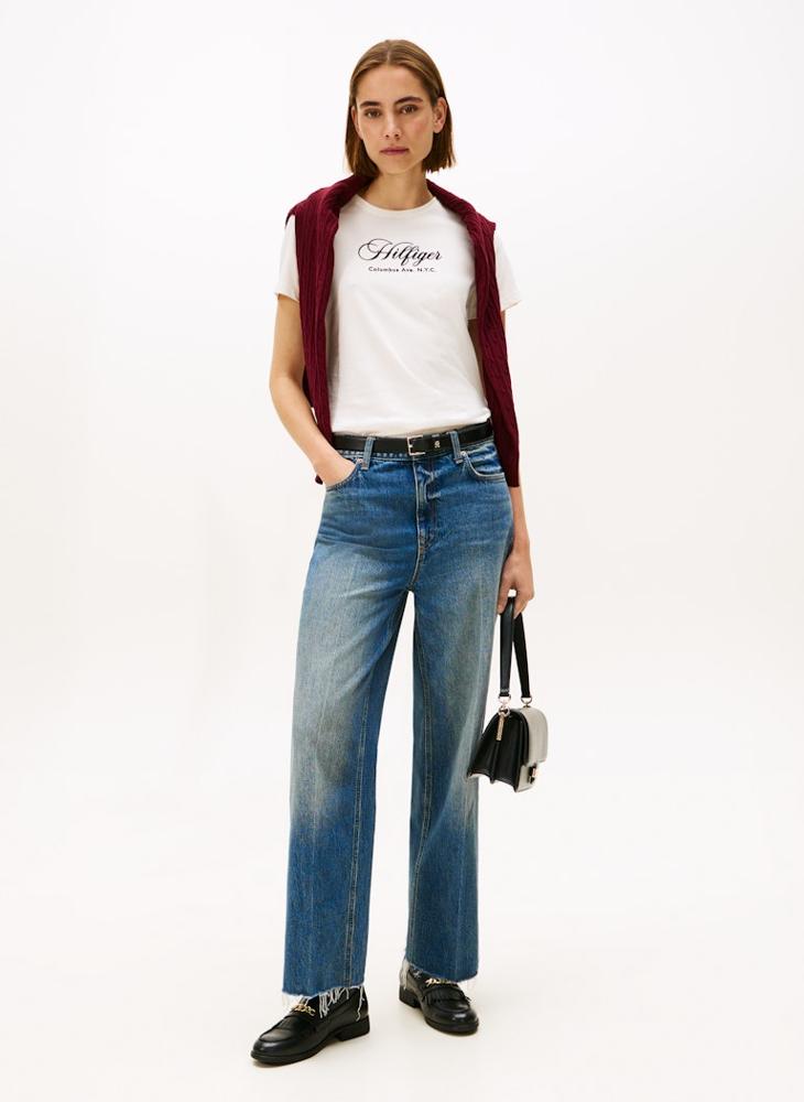 تومي هيلفيغر تي شيرت بياقة دائرية وطبعة جرافيك - Image 4