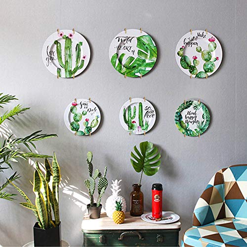 SOSPIRO 10 Pack Stainless Steel Plate Hangers for Walls Compatible Decorative Plates Hooks Dish Diaplay Holder with 10 PCS Wall Hooks (8 Inch) - Image 4