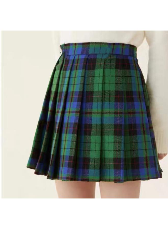 Children's Clothing New Korean Style Plaid Skirt For Middle And Big Children And Girls Summer Baby Waist Skirt Children's Pleated Skirt Costume 