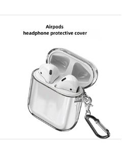 Gasin AirPods Bluetooth Headset Transparent Protective Cover, Shockproof Lock Cover  - Image 1