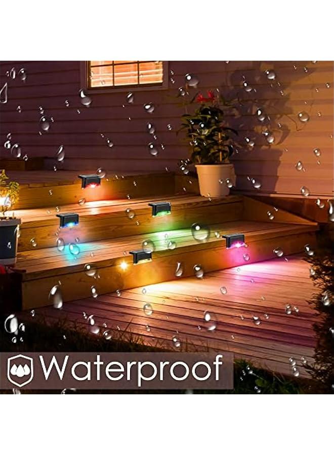 Generic Color Changing Solar Pool Side Lights 4-Pack for Nighttime Swimming Pool Ambiance - Waterproof LED Deck Lights for Outdoor Decor on Stairs, Fence, Yard, Patio, Pathway.  - Image 5