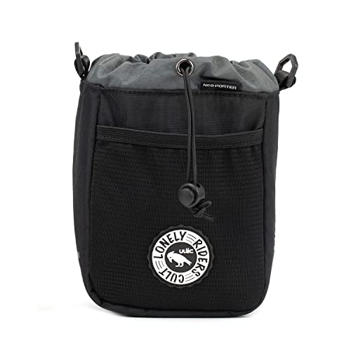 ULAC NEO PORTER C-HOLD Bike Feed Bag for Top Tube, Handlebar, Stem and Saddles (Black-Grey, Large) - Image 1