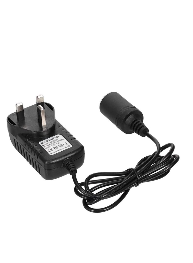Y&D Ac To Dc Converter Car Power Inverter Converter 240v-12v Lighter Socket Voltage Adapter For Vacuum And Other 12v Devices Uk Plug  - Image 2