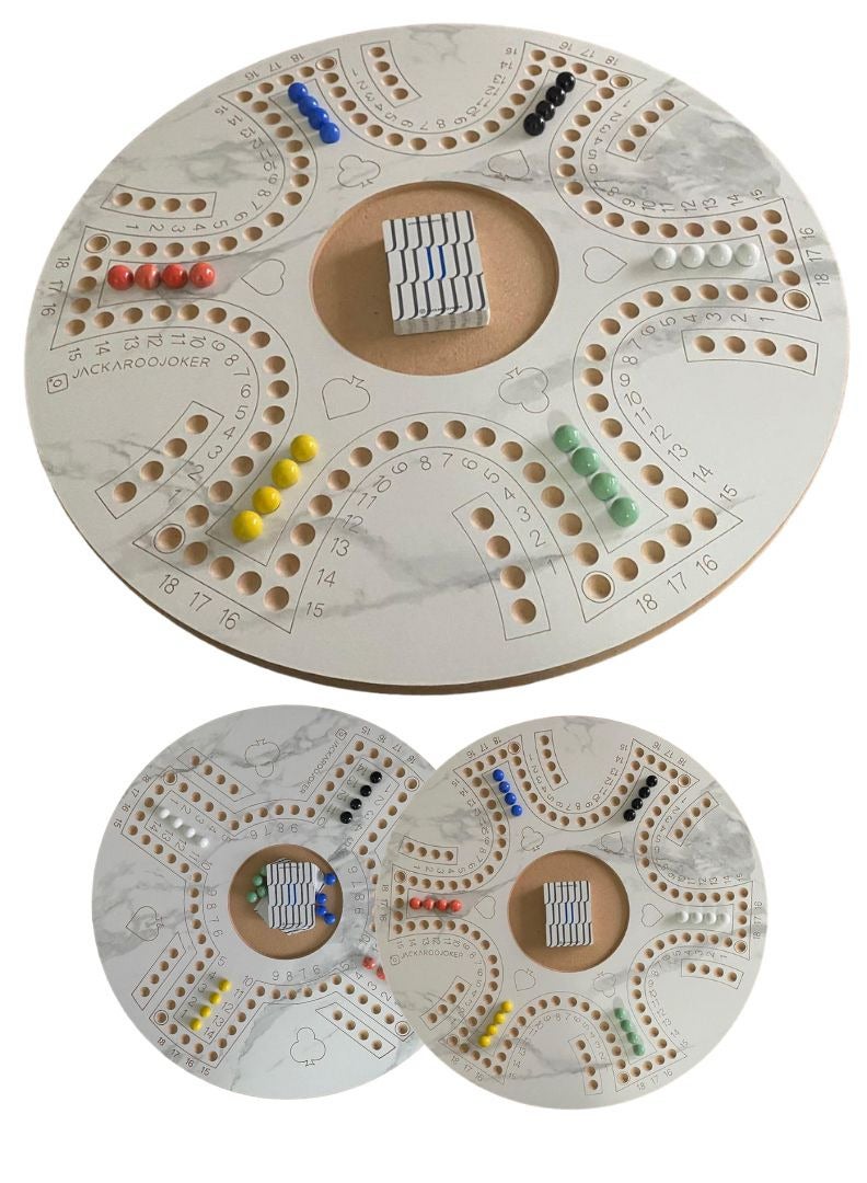 جاكارو جوكر جاكارoo لاعبين مزدوجي الجوانب 4 × 6 مع بطاقات بلاستيكية وكرات - Image 1
