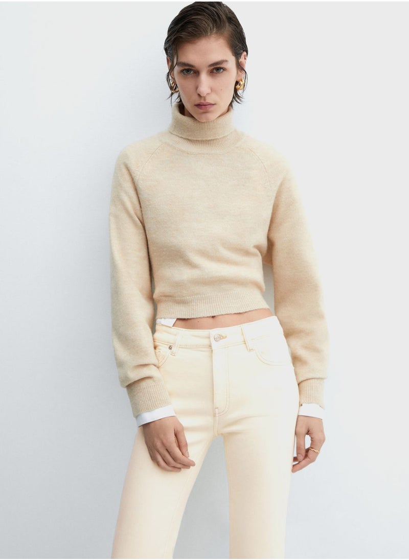 MANGO Flared High Waist Jeans  - Image 3