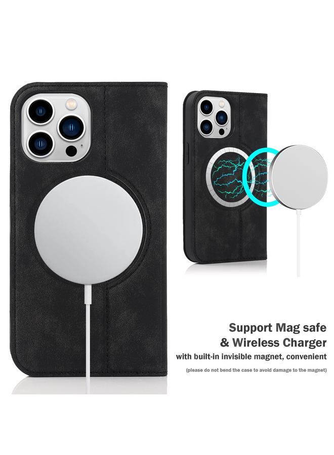 اس-توب جراب هاتف جلدي ماج سيف مع شحن لاسلكي لهاتف iPhone 14 Pro - Image 3