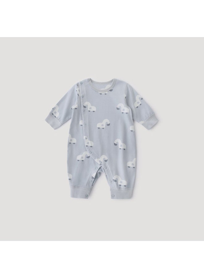 Balipig Bali Pig Newborn Baby Clothes Autumn Pure Cotton Infant Romper Spring And Autumn Small Age Baby Jumpsuit - Image 2