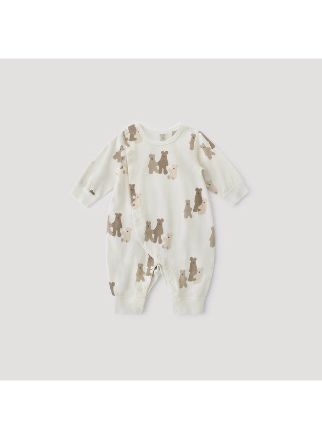 Balipig Bali Pig Newborn Baby Clothes Autumn Pure Cotton Infant Romper Spring And Autumn Small Age Baby Jumpsuit - Image 3