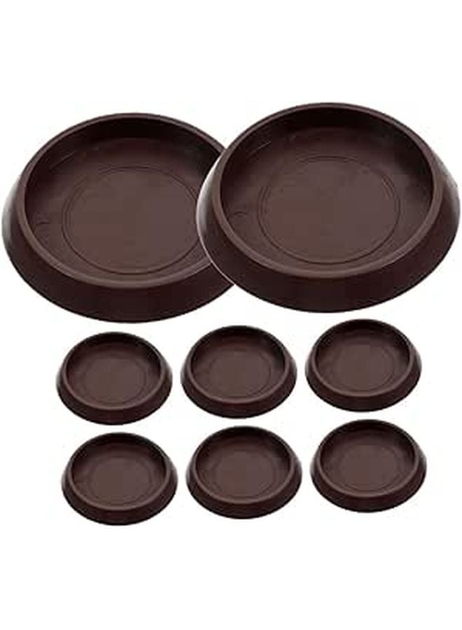 8Pcs Round Chair Leg Pads Non Slip Floor Protectors Furniture Coasters 1.5 Inch Diameter - Image 1