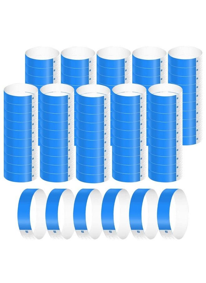 KINBOM - 1000Pcs Neon Wristband Waterproof Paper Wristbands For Events Entrance Wristbands Paper Bracelets For Events Parties Music Festivals Concerts Contests (Blue) - Image 1