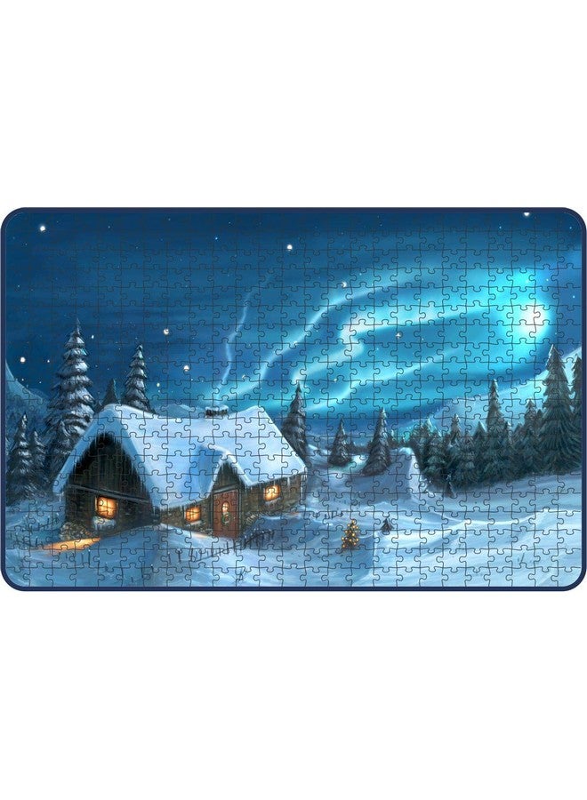 Webby Snowy Winter House Wooden Jigsaw Puzzle, 500 Pieces - Image 1