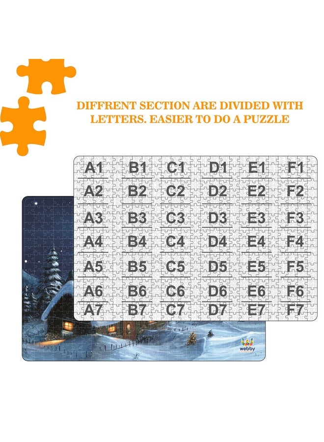 Webby Snowy Winter House Wooden Jigsaw Puzzle, 500 Pieces - Image 3