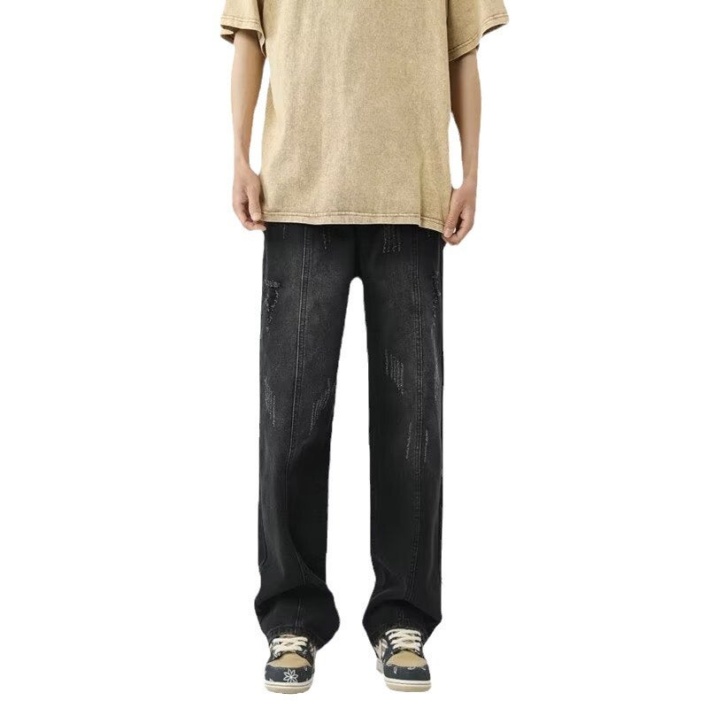 Unisex Classic Denim Jeans Loose Fit Daily Outdoor Wear - Image 4