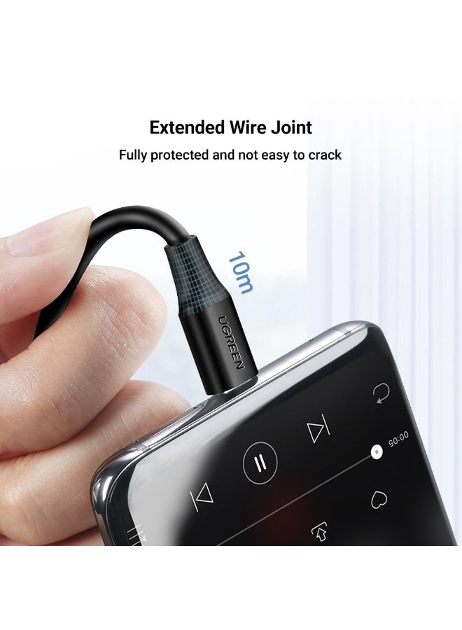 يو جرين كابل USB Type C إلى Micro USB بطول 0.25 متر، كابل بديل للقرص الصلب الخارجي، نقل بيانات سريع، متوافق مع القرص الصلب الخارجي SSD WD Seagate MacBook Pro/Air، iPad/الكمبيوتر اللوحي، iPhone، Samsung Galaxy S24 - Image 2